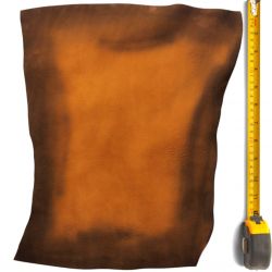 Peau de bovin cuir Marron Antique velours