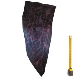 Cuir Vachette tannage végétal ép. 2mm Noir antique patiné main