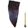 Cuir Vachette tannage végétal ép. 2mm Noir antique patiné main