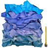 1 kg petites chutes de cuir coloris Bleus