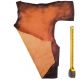 Peau de bovin cuir Orange Antique