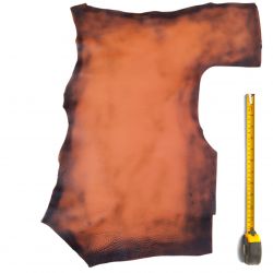 Peau de bovin cuir Orange Antique
