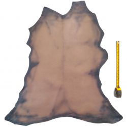 Peau entière de Chèvre cuir Marron patiné main