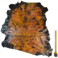 Peau entière de Chèvre cuir Marron patiné main