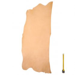 Collet Vachette ép. 2 mm tannage végétal cuir coloris Naturel 2nd choix