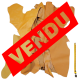 Lot 1 kg morceaux de cuir palette de Marron