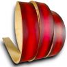 Lanière de cuir Tannage Végétal rouge patiné main longueur 160 cm