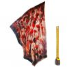 Cuir tannage végétal Vachette 2mm Rouge antique patiné main