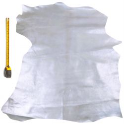 Peau entière de Chèvre 2nd choix coloris Gris métallisé