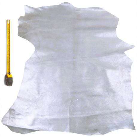 Peau entière de Chèvre 2nd choix coloris Gris métallisé