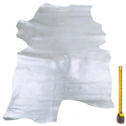 Peau entière de Chèvre 2nd choix coloris Gris métallisé