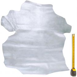 Peau entière de Chèvre 2nd choix coloris Gris métallisé