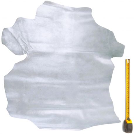 Peau entière de Chèvre 2nd choix coloris Gris métallisé