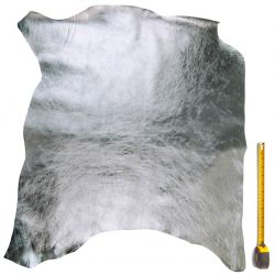 Peau entière de Chèvre 2nd choix coloris Gris métallisé