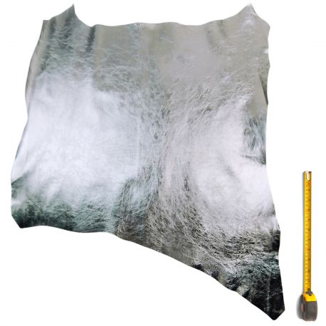 Peau entière de Chèvre 2nd choix coloris Gris métallisé