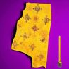 Cuir tannage végétal Vachette 2mm Jaune antique patiné main