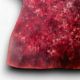 Cuir tannage végétal Vachette 2mm Rouge antique patiné main