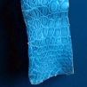 Peau de Crocodile cuir Bleu