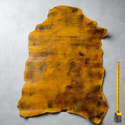Peau entière de Chèvre cuir Marron patiné