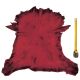 Peau entière d'Agneau Rouge Antique velours
