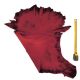 Peau entière d'Agneau Rouge Antique velours
