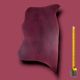 Cuir tannage végétal Vachette 2mm Bordeaux antique patiné main