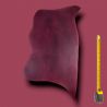 Cuir tannage végétal Vachette 2mm Bordeaux antique patiné main