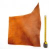 Cuir tannage végétal Vachette ép. 2mm Marron antique patiné main