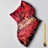 Cuir tannage végétal Vachette 2mm Rouge antique patiné main