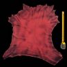 Peau entière d'Agneau Rouge Antique velours