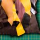 1 kg chutes de cuir multicolores