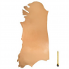 Bande entière cuir Vachette tannage végétal ép. 3mm Grade B coloris Naturel Skirting