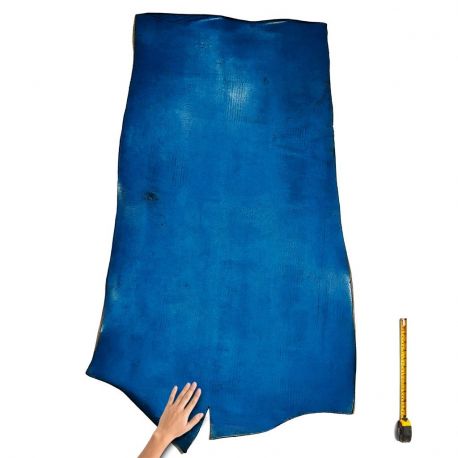 Croupon Vachette Tannage végétal ép. 2,6mm coloris Bleu patiné