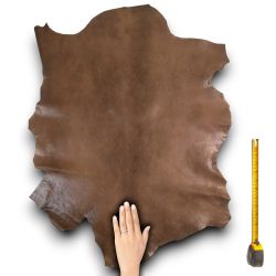 Peau entière de Chèvre cuir Marron Antic