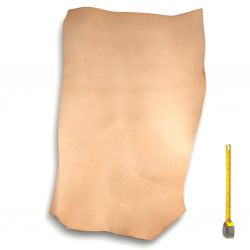 Cuir épais Vachette tannage végétal ép. 3,8 mm peau coloris Naturel