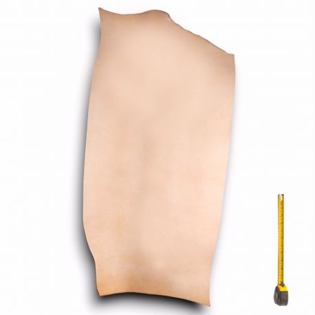 Cuir épais Vachette tannage végétal ép. 4 mm peau coloris Naturel