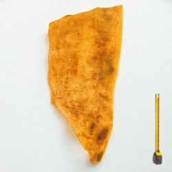 Cuir épais tannage végétal Vachette ép. 3mm Jaune patiné