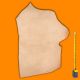 Collet Vachette ép. 2 mm tannage végétal Naturel VVN