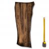 Cuir tannage végétal Vachette ép. 2mm Marron patiné main