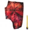 Cuir tannage végétal Vachette Rouge antique patiné main épaisseur 2mm