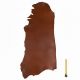Bande entière cuir Vachette tannage végétal ép. 2,5mm coloris Marron moyen