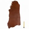 Bande entière cuir Vachette tannage végétal ép. 2,5mm coloris Marron moyen