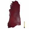 Bande entière cuir Vachette tannage végétal ép. 2,5mm coloris Bordeaux