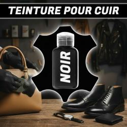 Teinture pour cuir coloris NOIR - 100 ml - Leather dye
