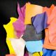 1 kg petites chutes de cuir multicolores