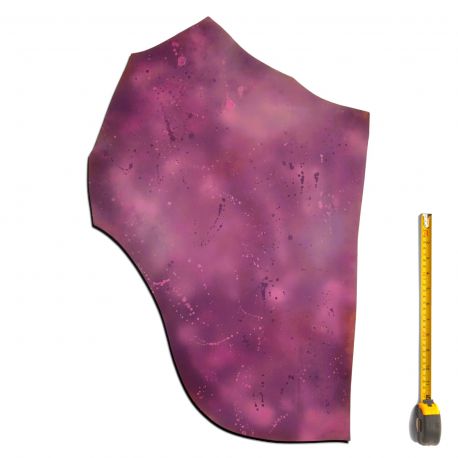 Cuir tannage végétal Vachette 2mm Violet antique patiné main