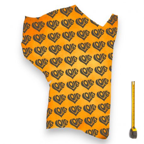 Cuir tannage végétal Vachette 2mm Jaune antique patiné main