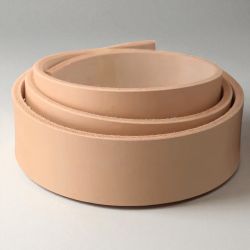 Lanière de cuir Tannage Végétal Naturel longueur 125 cm