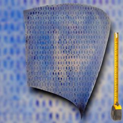 Cuir Vachette tannage végétal ép. 2mm bleu finition patinée