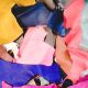 1 kg chutes de cuir multicolores